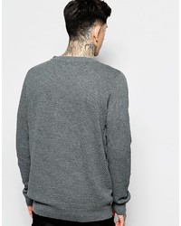 Мужской серый свитер с круглым вырезом от Lindbergh