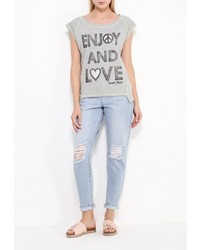 Женский серый свитер с круглым вырезом от Sweet Years