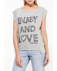 Женский серый свитер с круглым вырезом от Sweet Years