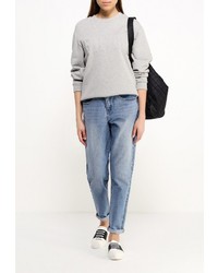 Женский серый свитер с круглым вырезом от The Fifth