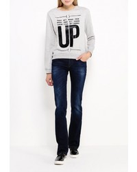 Женский серый свитер с круглым вырезом от Tom Farr