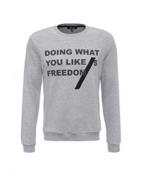 Мужской серый свитер с круглым вырезом от Tom Farr