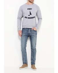 Мужской серый свитер с круглым вырезом от Tom Farr