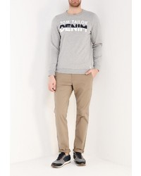 Мужской серый свитер с круглым вырезом от Tom Tailor Denim