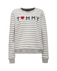 Женский серый свитер с круглым вырезом от Tommy Hilfiger