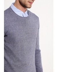 Мужской серый свитер с круглым вырезом от Tommy Hilfiger