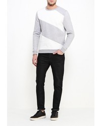 Мужской серый свитер с круглым вырезом от Tommy Hilfiger Denim