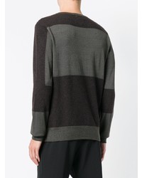 Мужской серый свитер с круглым вырезом от Oamc