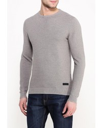 Мужской серый свитер с круглым вырезом от Top Secret