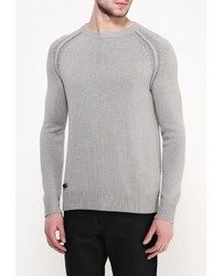 Мужской серый свитер с круглым вырезом от Top Secret