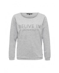 Женский серый свитер с круглым вырезом от Top Secret