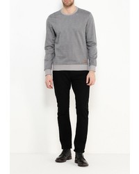 Мужской серый свитер с круглым вырезом от Top Secret