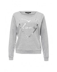 Женский серый свитер с круглым вырезом от Top Secret