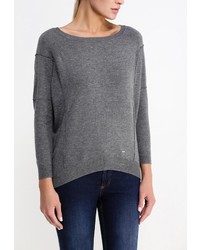 Женский серый свитер с круглым вырезом от Top Secret