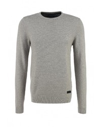 Мужской серый свитер с круглым вырезом от Top Secret