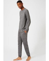 Мужской серый свитер с круглым вырезом от Topman