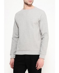 Мужской серый свитер с круглым вырезом от Topman