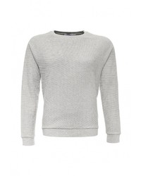 Мужской серый свитер с круглым вырезом от Topman