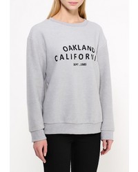 Женский серый свитер с круглым вырезом от Topshop