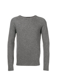 Мужской серый свитер с круглым вырезом от Transit