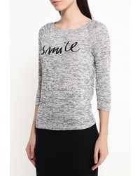 Женский серый свитер с круглым вырезом от Troll