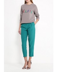 Женский серый свитер с круглым вырезом от Tsurpal