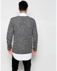 Мужской серый свитер с круглым вырезом от ONLY & SONS