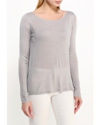 Женский серый свитер с круглым вырезом от Vila