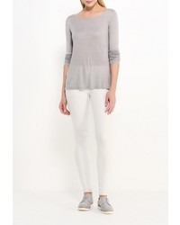 Женский серый свитер с круглым вырезом от Vila