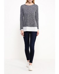 Женский серый свитер с круглым вырезом от Wallis