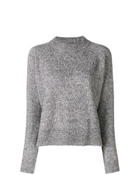 Женский серый свитер с круглым вырезом от Woolrich