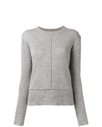 Женский серый свитер с круглым вырезом от Woolrich
