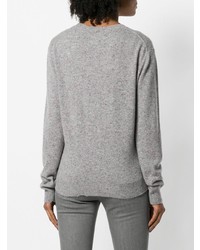 Женский серый свитер с круглым вырезом от Zadig & Voltaire