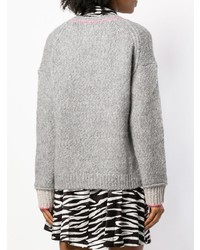 Женский серый свитер с круглым вырезом от Zadig & Voltaire