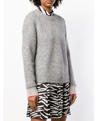 Женский серый свитер с круглым вырезом от Zadig & Voltaire