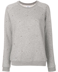 Женский серый свитер с круглым вырезом от Zoe Karssen