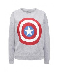 Женский серый свитер с круглым вырезом от Спартак