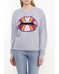 Женский серый свитер с круглым вырезом от Спартак