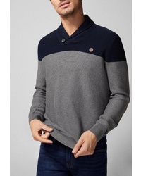 Серый свитер с отложным воротником от SPRINGFIELD