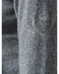 Женский серый свитер с принтом от Bella Freud