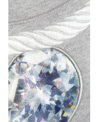 Женский серый свитер с принтом от Emma Cook