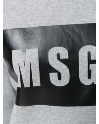 Женский серый свитер с принтом от MSGM