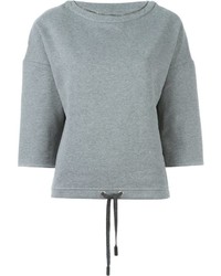 Женский серый свитер с украшением от Eleventy