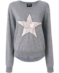 Женский серый свитер со звездами от Markus Lupfer