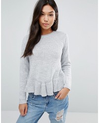 Женский серый свитер от Boohoo