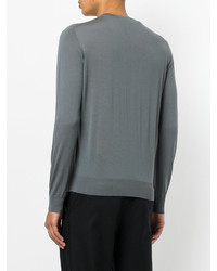 Мужской серый свитер от Giorgio Armani
