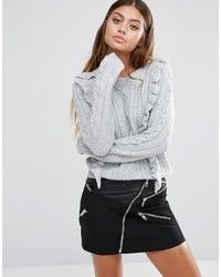 Женский серый свитер от Fashion Union