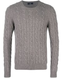Мужской серый свитер от Fay