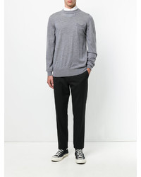 Мужской серый свитер от Sacai