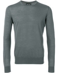 Мужской серый свитер от Giorgio Armani
